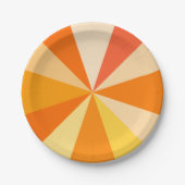 Moderner 60er der Pop-Kunst Funky geometrische Pappteller (Vorderseite)