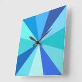 Moderner 60er der Pop-Kunst Funky geometrische Quadratische Wanduhr (Winkel)