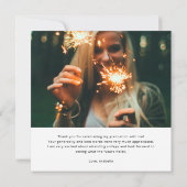 Moderner 6 Foto Abschluss Dankeskarte (Rückseite)