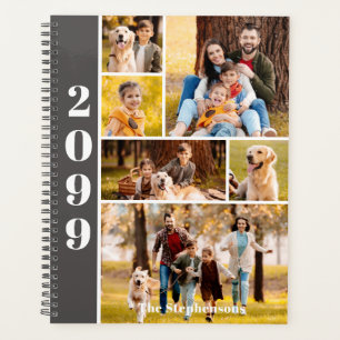 Moderner 6-Foto-Collage-Personalisierter Planer