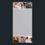 Moderner 6 Foto-Streifen-u. Familienname Magnetischer Notizblock<br><div class="desc">Moderne und trendy 6 Fotoräume und magnetischer Notizblock des kundenspezifischen Text-Kühlschranks.</div>