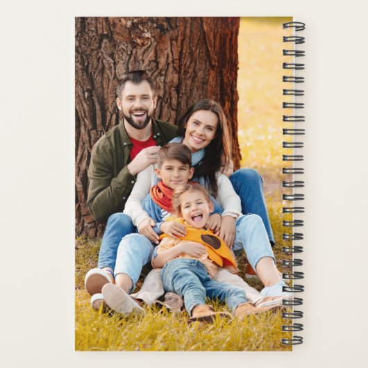 Moderner 7 Personalisierter Fotolager Planer (Rückseite)