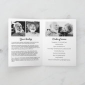 Moderner 9-Foto-Begräbnisdienst Programm (Innenseite)