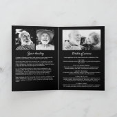 Moderner 9-Foto-Begräbnisdienst Programm (Innenseite)