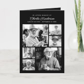 Moderner 9-Foto-Begräbnisdienst Programm (Vorderseite)