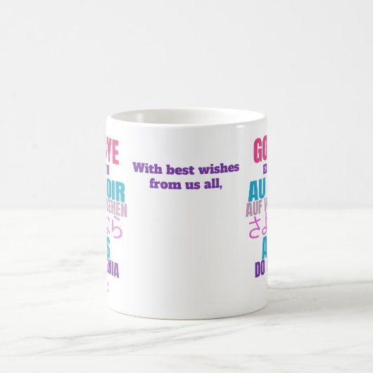 Moderner Abschied Verlassend Kaffeetasse (Mittel)