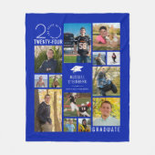 Moderner Abschluss 13 FotoCollage - benutzerdefini Fleecedecke (Vorderseite)