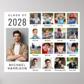 Moderner Abschluss 17 FotoCollage Poster (Vorne)