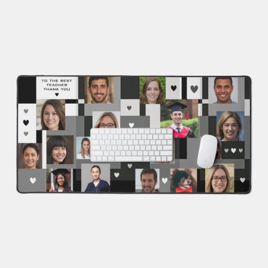 Moderner Abschluss 18 Fotos Bester Lehrer Vielen D Schreibtischunterlage (Tastatur & Maus)