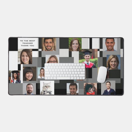 Moderner Abschluss 18 Fotos Bester Lehrer Vielen D Schreibtischunterlage (Tastatur & Maus)