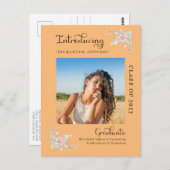 Moderner Abschluss 2022 Foto Ankündigung Postkarte (Vorne/Hinten)