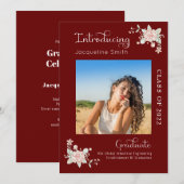 Moderner Abschluss 2022 Foto Einladung (Vorne/Hinten)