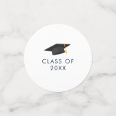 Moderner Abschluss 2024 Script Foto Grad Party Konfetti (Klein Vorderseite)