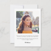 Moderner Abschluss 2025 Foto 2 Ankündigung (Rückseite)