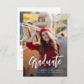 Moderner Abschluss 2025 Foto 2 Ankündigung (Vorne/Hinten)