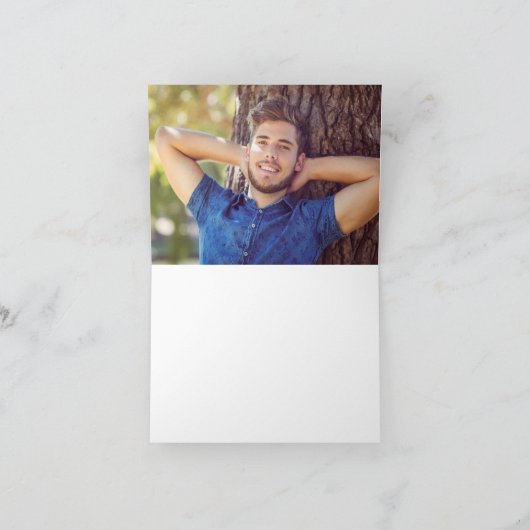 Moderner Abschluss 2025 Gold Dankeskarte (Innenseite)