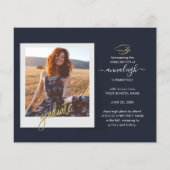 Moderner Abschluss 2025 Grad Foto Ankündigung (Rückseite)