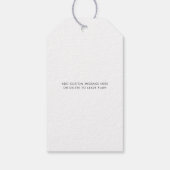 Moderner Abschluss 2025 Minimalistische Skripte Geschenkanhänger (Rückseite)