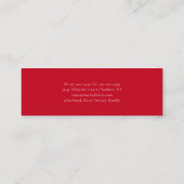Moderner Abschluss 2025 Minimalistischer Skriptnam Mini Visitenkarte (Rückseite)