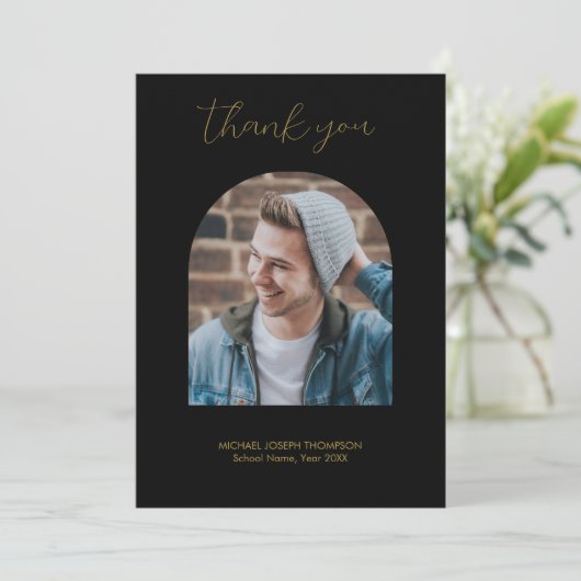 Moderner Abschluss 2 Foto Arch Vielen Dank (Stehend Vorderseite)