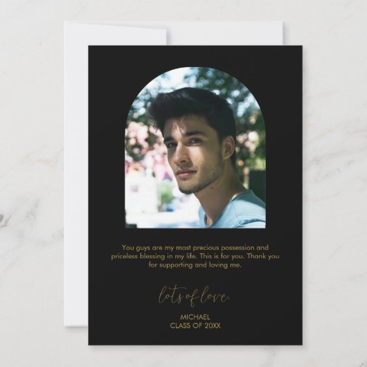 Moderner Abschluss 2 Foto Arch Vielen Dank (Rückseite)