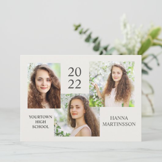 Moderner Abschluss 3 - Ankündigung von Fotosammlun (Stehend Vorderseite)