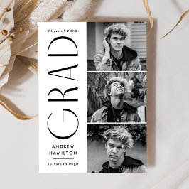 Moderner Abschluss 3 FotoCollage Ankündigung