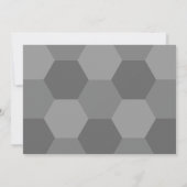 Moderner Abschluss Abstrakt Grau Save the Date Einladung (Rückseite)