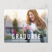 Moderner Abschluss | Ankündigung des Graduate Foto (Vorderseite)