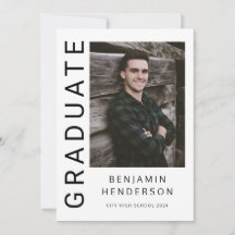 Moderner Abschluss aus schwarzem und weißem Foto