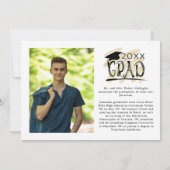 Moderner Abschluss Black Gold Grad 2 Fotos (Rückseite)