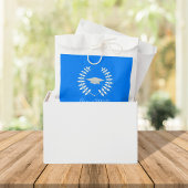 Moderner Abschluss Classic Mortarboard Azure Blue Geschenktütchen