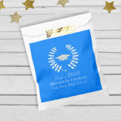 Moderner Abschluss Classic Mortarboard Azure Blue Geschenktütchen