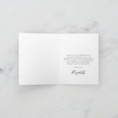 Moderner Abschluss Dankeschön Karte (Innenseite)