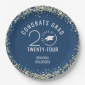 Moderner Abschluss der KLASSE Pappteller (Vorderseite)