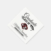 Moderner ABSCHLUSS der Weißen Schule | LOGO hinzuf Serviette (Ecke)