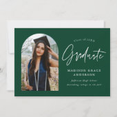 Moderner Abschluss des grünen Fotos Ankündigung (Vorderseite)