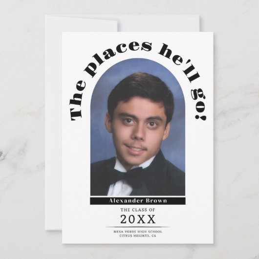 Moderner Abschluss Die Ankündigung des Places Foto (Vorderseite)