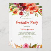 Moderner Abschluss Einladung (Vorne/Hinten)