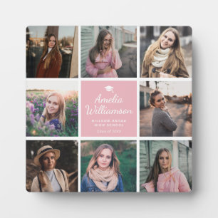 Moderner Abschluss Foto Collage Instagram Apricot Fotoplatte