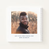 Moderner Abschluss Foto Jahr Hochschulabsolvent Notizblock (Rückseite)