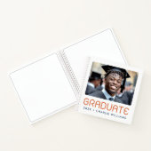 Moderner Abschluss Foto Jahr Hochschulabsolvent Notizblock (Innenseite)