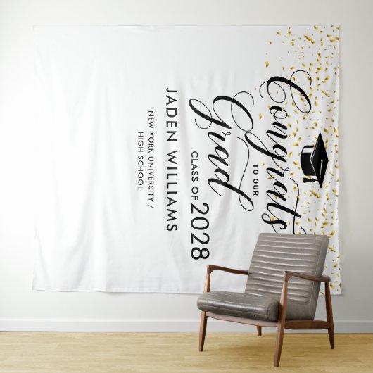 Moderner Abschluss Foto Stand Hintergrund Wandteppich (Beispiel (Horizontal))