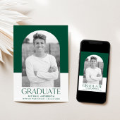 Moderner Abschluss für das Foto eines grünen Block Ankündigung