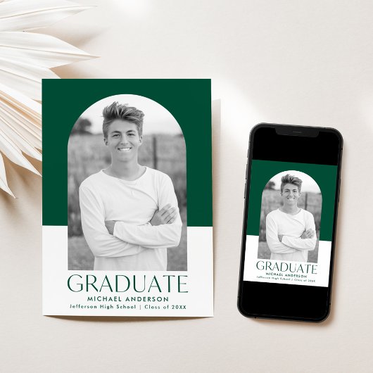 Moderner Abschluss für das Foto eines grünen Block Ankündigung