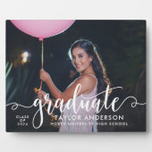 Moderner Abschluss für das White Script-Graduate-F Fotoplatte (Vorderseite)