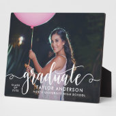 Moderner Abschluss für das White Script-Graduate-F Fotoplatte (Seite)