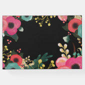 Moderner Abschluss für die Aquarellmalerei Gästebuch (Rückseite)