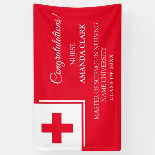 Moderner Abschluss für die Krankenschwester und de Banner (Vertikal)