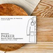 Moderner Abschluss für die Zeremonie der Weißmänte Ankündigungspostkarte